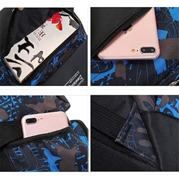 Backpack for School Boys Backpacks for Kids Camo Bookbag for Middle School - Picture 6 of 7